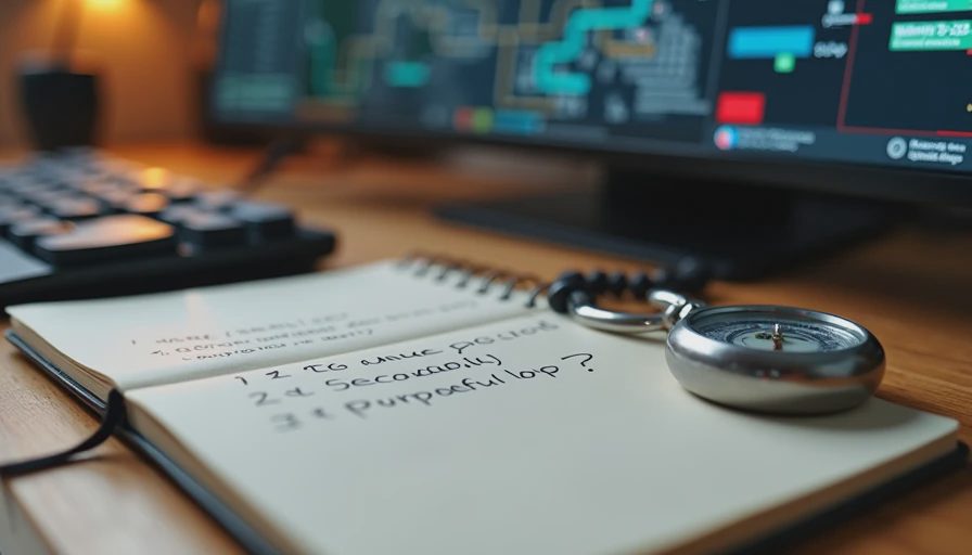 Notebook with 30-minute test checklist for evaluating Steam simulation game demos next to a stopwatch.webp