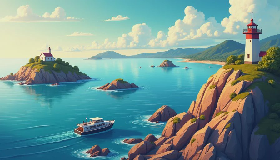 Illustration for tiny islands