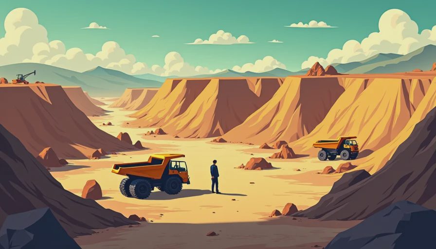 Illustration for mining mogul